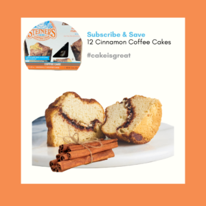 Subscribe & Save 12 Cinnamon Coffee Cakes