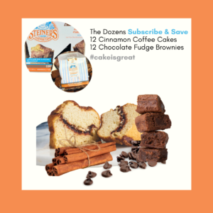 Subscribe & Save 12 Cinnamon Coffee Cakes 12 Brownies