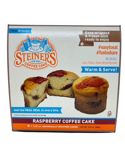 Raspberry Coffee Cakes, 4 pack